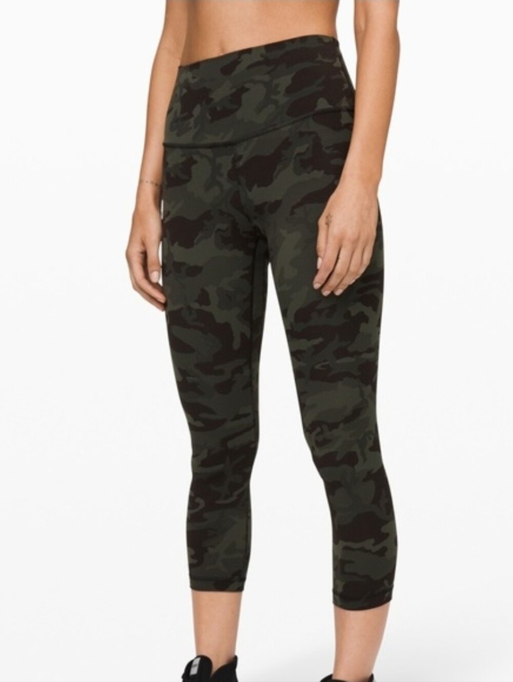 Lululemon Double Align Leggings, Green Camo 25" - SIZE 4